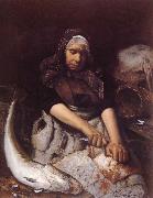 Bourel Aristide L'Ecorcheuse de raie oil painting